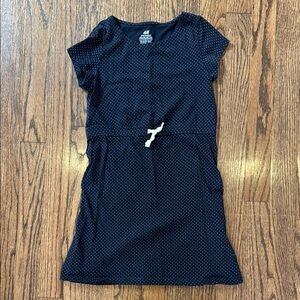 H&M Kids Navy Blue Dress with White Dots